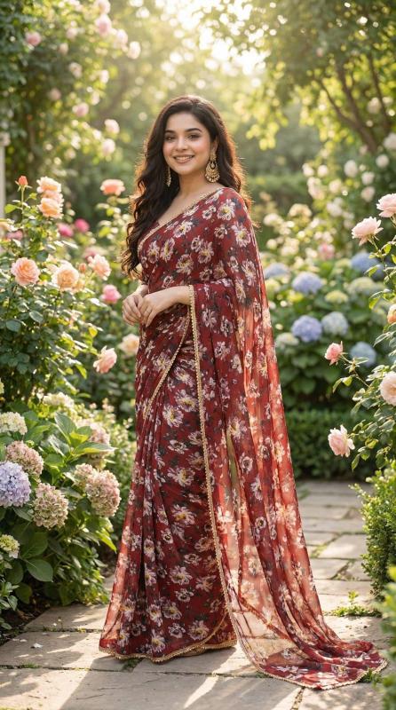 Svara digital print saree wholesalers online